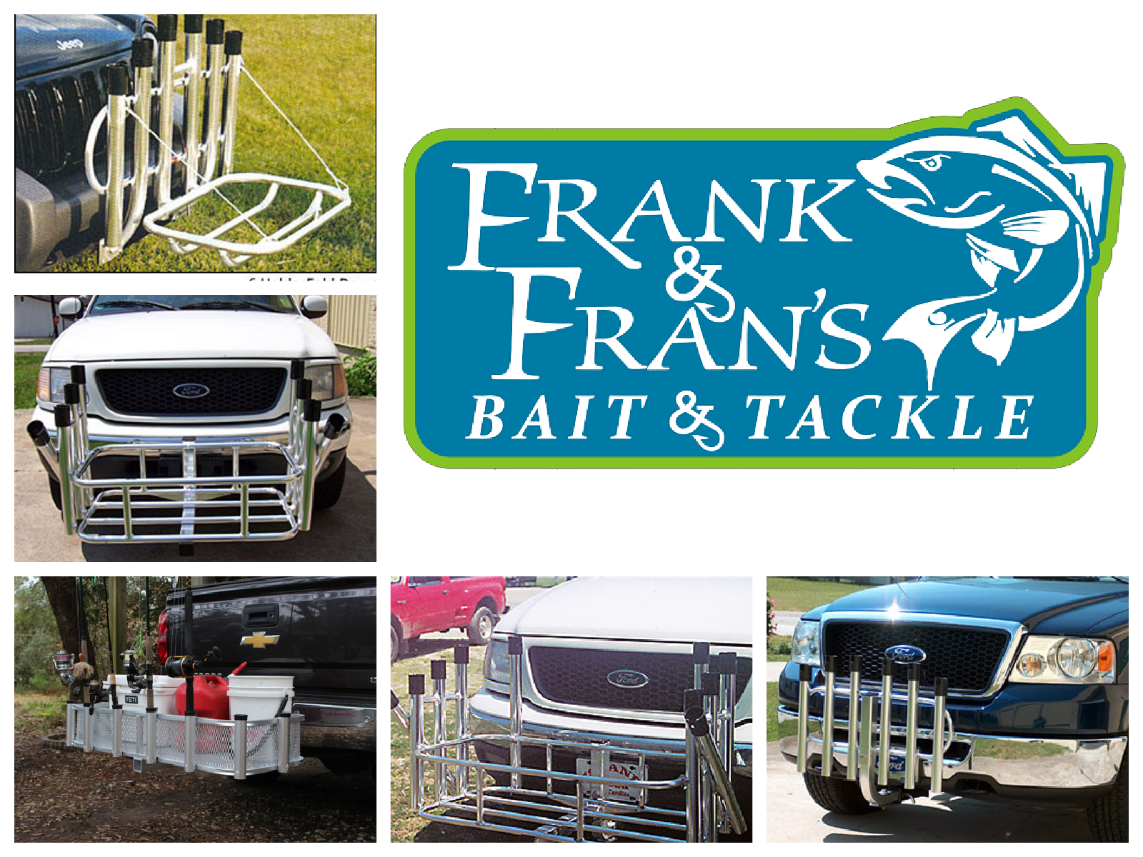 Upgrade Your Fishing Game with a Truck Fishing Rod Rack Cooler Combo -  Frank & Fran's Bait and Tackle